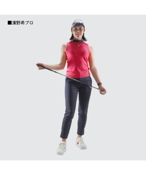 DOCUS(ドゥーカス)の「【DOCUS】(ドゥーカス)レディース ゴルフウェア ノースリーブ モックネック シャツ(Tシャツ/カットソー・レディース・グリーン/ピンク/オフホワイト・MEDIUM)」の9枚目の写真