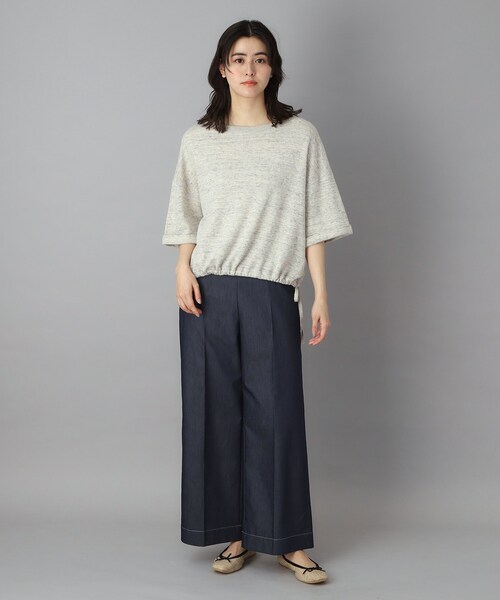 DRESSTERIOR（ドレステリア）の「パナマ風バレエシューズ（その他シューズ・レディース・キャメル/ブラック・65/75/55）」の4枚目の写真