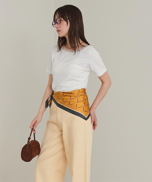 miette(ミエット)の「レース付きバックオープントップス(Tシャツ/カットソー・レディース・杢グレー/ブラック/オフホワイト・FREE)」の8枚目の写真