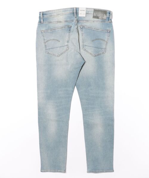 G-STAR(ジースター)の「3301 Slim Jeans/ヴィンテージライクベーシックスリムテーパードジーンズ(デニムパンツ・メンズ・ライトインディゴブルー・29/30/31/30/32/30)」の2枚目の写真