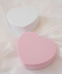 Bambin（ボンバン）の「【 Bambin / ボンバン 】 ハート型 アクセサリー ケース/ミラー付き（収納グッズ）」