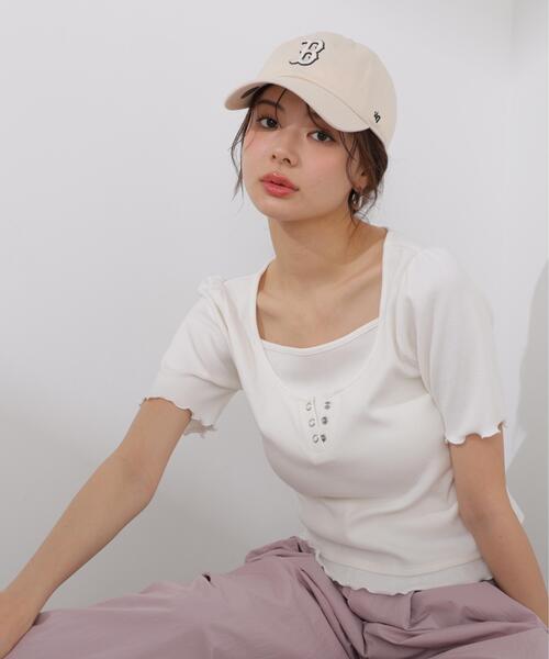PROPORTION BODY DRESSING(プロポーションボディドレッシング)の「見せかけヘンリーネックカットソー / 1216160403(Tシャツ/カットソー・レディース・グレー系その他/ピンク/ホワイト・MEDIUM/SMALL)」の17枚目の写真