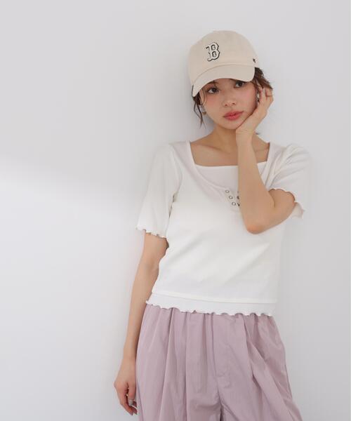 PROPORTION BODY DRESSING(プロポーションボディドレッシング)の「見せかけヘンリーネックカットソー / 1216160403(Tシャツ/カットソー・レディース・グレー系その他/ピンク/ホワイト・MEDIUM/SMALL)」の22枚目の写真