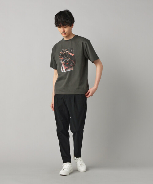 COMME CA MEN（コムサメン）の「【撥水】ドビーワッフル タックパンツ（その他パンツ・メンズ・ブラック/チャコールグレー・L/M）」の12枚目の写真