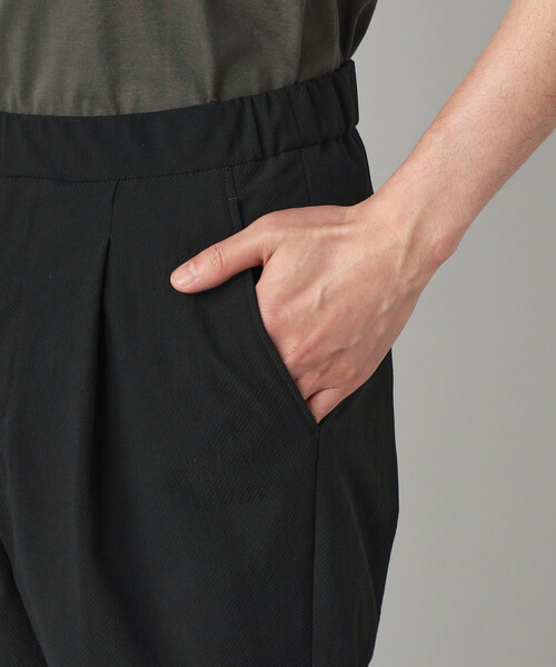 COMME CA MEN（コムサメン）の「【撥水】ドビーワッフル タックパンツ（その他パンツ・メンズ・ブラック/チャコールグレー・L/M）」の4枚目の写真