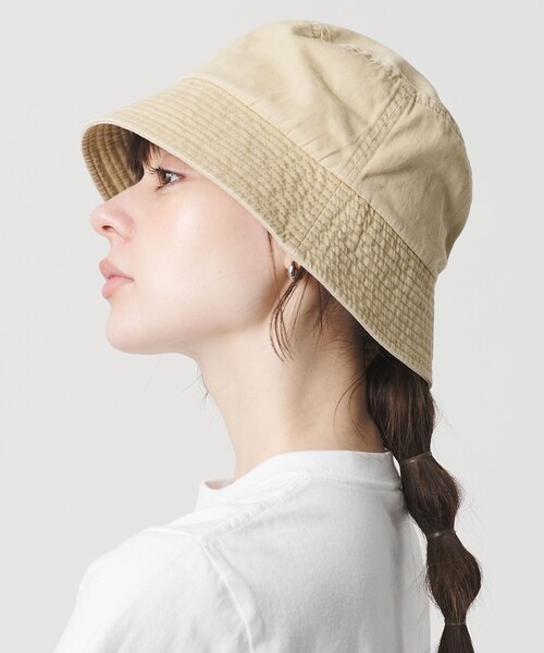 BEAUTY&YOUTH UNITED ARROWS(ビューティーアンドユースユナイテッドアローズ)の「バケット ハット ウォッシャブル(ハット・レディース・ブラック/ベージュ・FREE)」の2枚目の写真