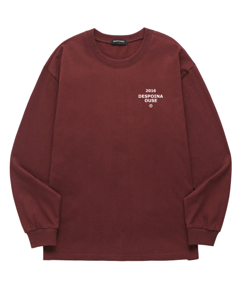 OUSE（オウズ）の「ベーシックロゴロングスリーブ (DLS039) バーガンディ（Tシャツ/カットソー・メンズ・その他・XX-LARGE/X-LARGE/LARGE/MEDIUM/SMALL）」の3枚目の写真