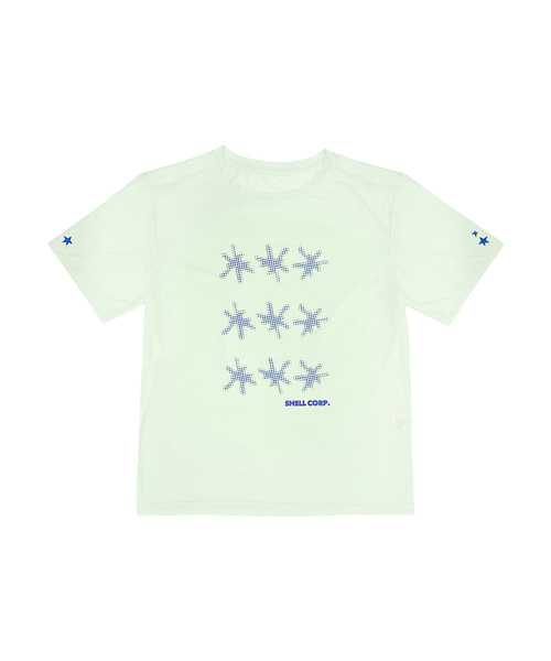 SHELL CORPORATION(シェルコーポレーション)の「3Mリフレクティブクーリング半袖TシャツFixed Star - 3カラー(Tシャツ/カットソー・レディース・ミント/ブルー/ブラック・MEDIUM/SMALL)」の2枚目の写真
