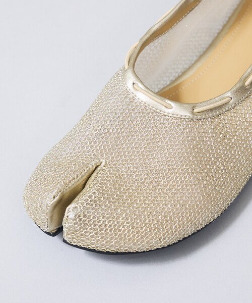 PAES（ペイズ）の「【PAES/ペイズ】タビメッシュパンプス/フラットシューズ/韓国/大人カジュアル（パンプス・レディース・シルバー/ゴールド/ブラック・24.5/23.5/22.5/23/24/25）」の19枚目の写真