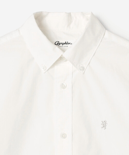 GYMPHLEX(ジムフレックス)の「Gymphlex | ショート ボタンダウン半袖シャツ SOLID WOMEN(シャツ/ブラウス・レディース・ホワイト/イエロー・14)」の5枚目の写真