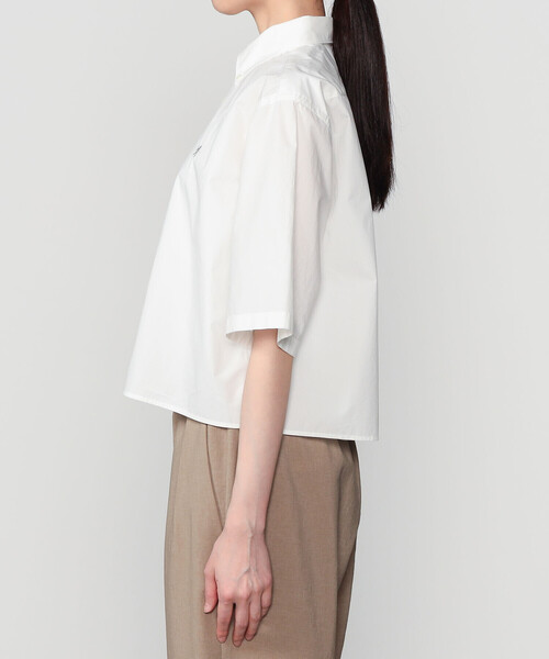 GYMPHLEX(ジムフレックス)の「Gymphlex | ショート ボタンダウン半袖シャツ SOLID WOMEN(シャツ/ブラウス・レディース・ホワイト/イエロー・14)」の11枚目の写真