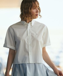 Gymphlex | ショート ボタンダウン半袖シャツ SOLID WOMEN