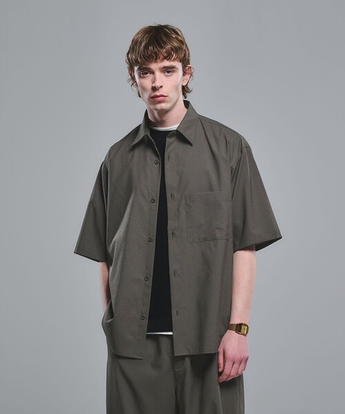 Dot Air ボックス レギュラーカラー 半袖 シャツ -ストレッチ-（シャツ