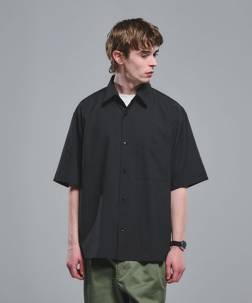 Dot Air ボックス レギュラーカラー 半袖 シャツ -ストレッチ-（シャツ