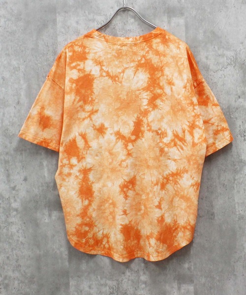 ZI-ON（ジーオン）の「タイダイ染め Tシャツ（Tシャツ/カットソー・メンズ・オレンジ/グリーン/ピンク/ネイビー/パープル/ブラック・XL/L/M）」の14枚目の写真