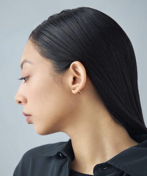Jouete（ジュエッテ）の「[バックキャッチピアス] ジルコニア チューブ（ピアス（片耳用）・レディース・プラチナム/イエローゴールド・FREE）」の15枚目の写真