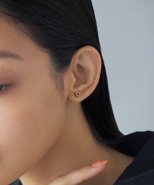 Jouete（ジュエッテ）の「[バックキャッチピアス] ジルコニア チューブ（ピアス（片耳用）・レディース・プラチナム/イエローゴールド・FREE）」の16枚目の写真