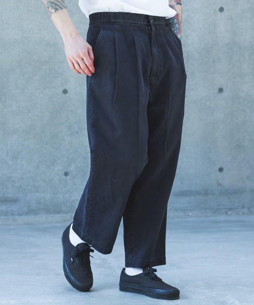 MR.OLIVE(ミスターオリーブ)の「VINTAGE SULFUR CHINO / 2 TUCK WIDE EASY PANTS /M263114(チノパンツ・メンズ・ブラック/ブラウン・SMALL/LARGE/MEDIUM)」の8枚目の写真