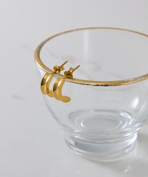 COLLAGE GALLARDAGALANTE | PAPILLONNER/ステンレスハーフフープピアス(ピアス（両耳用）)