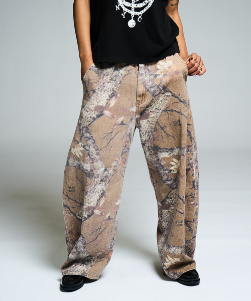 JOINT WORKS(ジョイントワークス)の「リアルツリーカーブパンツ / J REALTREE CURVE PANTS(その他パンツ・レディース・ピンク系その他/チョコ・MEDIUM/LARGE)」の3枚目の写真