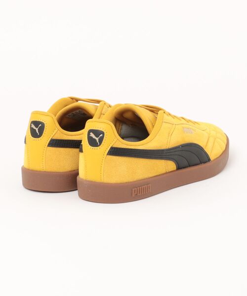 PUMA(プーマ)の「PUMA プーマ CLUB 2 INDOOR SD メンズスニーカー 薄底 ロープロファイル(クラブ2インドアスエード)(スニーカー・メンズ・イエロー/ブラック×ホワイト/ピンク・25.5cm/26.0cm/26.5cm/27.0cm/27.5cm/28.0cm/29.0cm/30.0cm)」の4枚目の写真