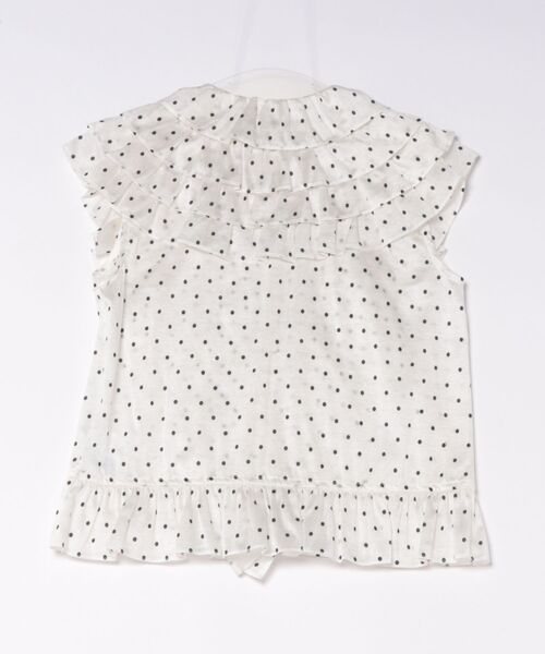 PICCIN PERLA（ピッチンペルラ）の「フリルドットブラウス（Tシャツ/カットソー・レディース・ブラック系その他/ホワイト系その他・M）」の10枚目の写真