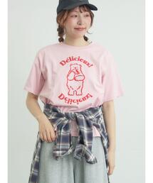 【メルヘン×Samansa Mos2】発泡プリントTシャツ