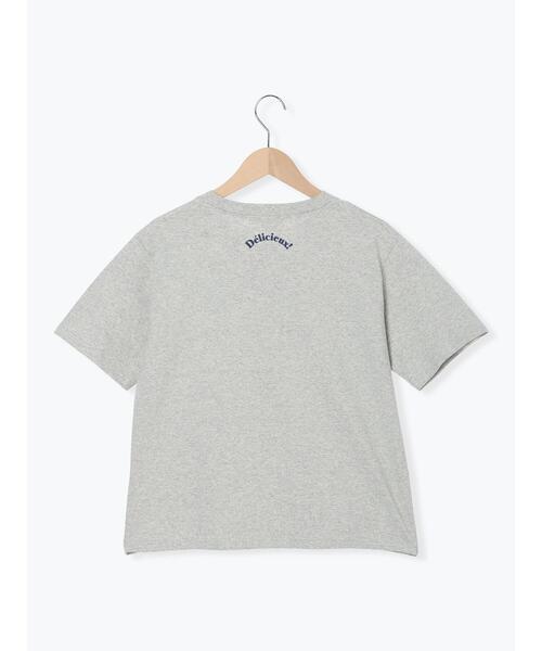 Samansa Mos2(サマンサ モスモス)の「【メルヘン×Samansa Mos2】発泡プリントTシャツ(Tシャツ/カットソー・レディース・グレー/オフホワイト/ピンク・F)」の7枚目の写真