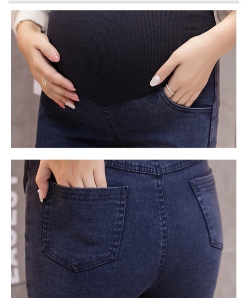 witch(ウイッチ)の「マタニティスキニー デニムパンツ(その他パンツ・レディース・ブラック/ネイビー・L/M)」の7枚目の写真
