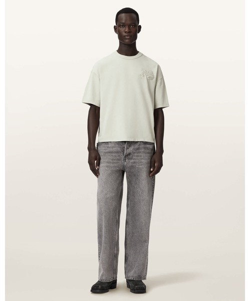ALLSAINTS(オールセインツ)の「INSIGNIA SHORT SLEEVE COTTON T-SHIRT | INSIGNIA 半袖 コットン Tシャツ(Tシャツ/カットソー・メンズ・グリーン系その他・S/M/L/XS)」の4枚目の写真