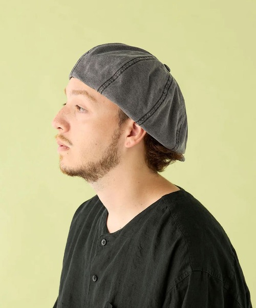 CPH(シーピーエイチ)の「CASQUETTE/ PIGMENT DYE /キャスケット(キャスケット・メンズ・ブラック・S/L)」の5枚目の写真
