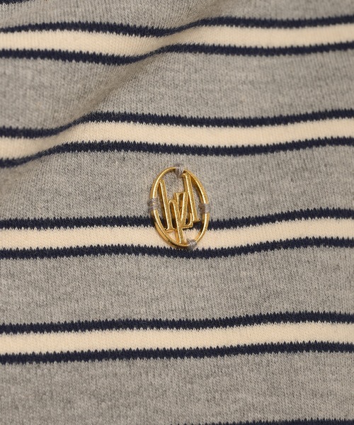 hazyl(ヘイジル)の「gather polo T-shirt / ギャザーポロTシャツ(Tシャツ/カットソー・レディース・ブラウン系その他/グレー・フリー)」の14枚目の写真