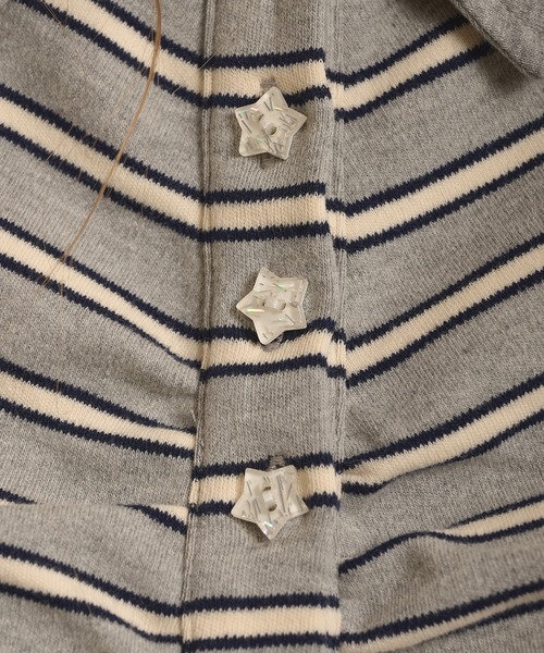 hazyl(ヘイジル)の「gather polo T-shirt / ギャザーポロTシャツ(Tシャツ/カットソー・レディース・ブラウン系その他/グレー・フリー)」の15枚目の写真