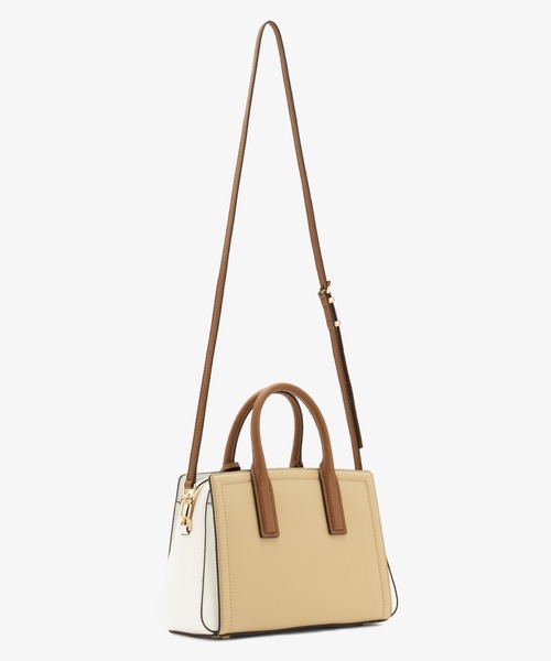 MICHAEL KORS(マイケルコース)の「LAILA カラーブロック ぺブルレザー サッチェル スモール(ハンドバッグ・レディース・ベージュ系その他・FREE)」の4枚目の写真