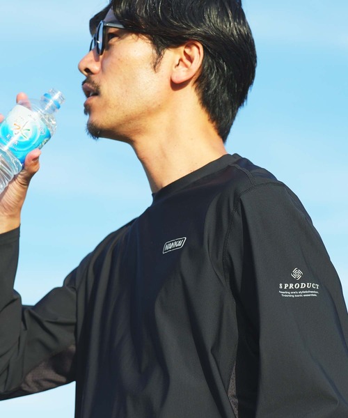 jiggys shop（ジギーズショップ）の「【南海部品コラボ】UVカット 接触冷感 吸水速乾 消臭 ストレッチ ロンT（Tシャツ/カットソー・メンズ・ブラック/グレー・MEDIUM/LARGE/X-LARGE）」の9枚目の写真
