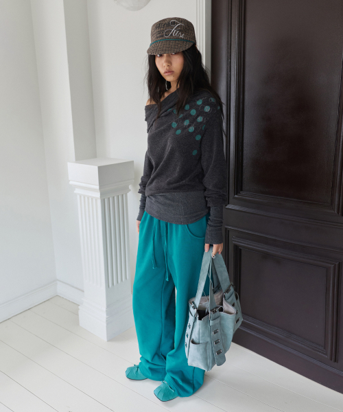 PORTERNA(ポルテナ)の「DOT SQUARE FLATS-TEAL BLUE(バレエシューズ・レディース・その他・25cm/23cm/24cm)」の19枚目の写真