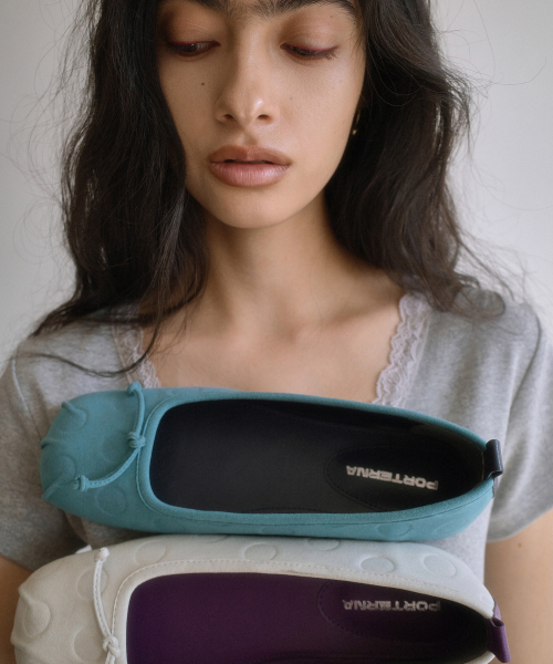 PORTERNA(ポルテナ)の「DOT SQUARE FLATS-TEAL BLUE(バレエシューズ・レディース・その他・25cm/23cm/24cm)」の13枚目の写真