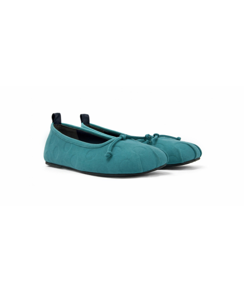 PORTERNA(ポルテナ)の「DOT SQUARE FLATS-TEAL BLUE(バレエシューズ・レディース・その他・25cm/23cm/24cm)」の4枚目の写真