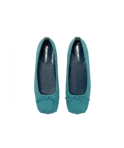 PORTERNA(ポルテナ)の「DOT SQUARE FLATS-TEAL BLUE(バレエシューズ・レディース・その他・25cm/23cm/24cm)」の3枚目の写真