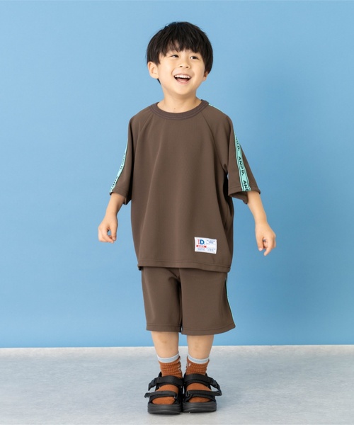 セール】petit main｜プティマイン（キッズ）のセットアップ（ブラウン