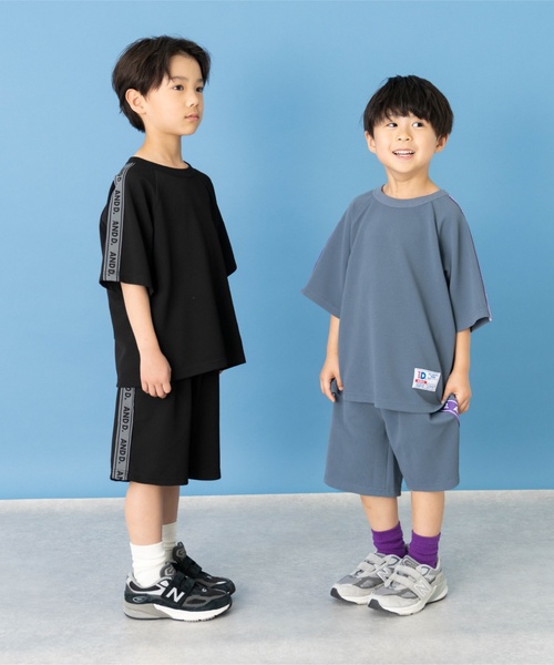 and D. petit main(アンドディープティマイン)の「シアサッカーセットアップ(セットアップ・キッズ・ブラウン/ブラック/ブルー・100cm/120cm/110cm/130cm/140cm)」の6枚目の写真