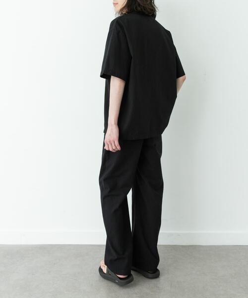 URBAN RESEARCH Sonny Label（アーバンリサーチサニーレーベル）の「接触冷感リネン混ショートスリーブTシャツ（Tシャツ/カットソー・メンズ・チャコールグレー/ストライプ/ブラック・X-LARGE/LARGE/MEDIUM）」の6枚目の写真