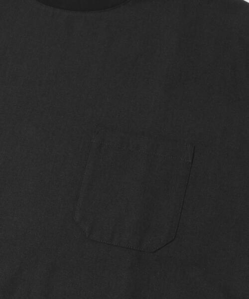 URBAN RESEARCH Sonny Label（アーバンリサーチサニーレーベル）の「接触冷感リネン混ショートスリーブTシャツ（Tシャツ/カットソー・メンズ・チャコールグレー/ストライプ/ブラック・X-LARGE/LARGE/MEDIUM）」の9枚目の写真