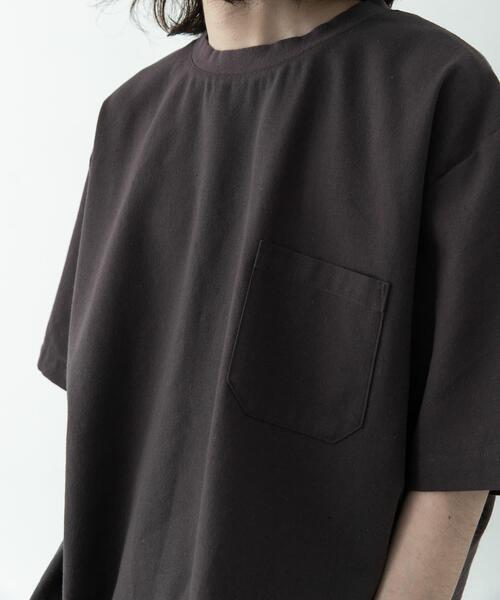 URBAN RESEARCH Sonny Label（アーバンリサーチサニーレーベル）の「接触冷感リネン混ショートスリーブTシャツ（Tシャツ/カットソー・メンズ・チャコールグレー/ストライプ/ブラック・X-LARGE/LARGE/MEDIUM）」の10枚目の写真