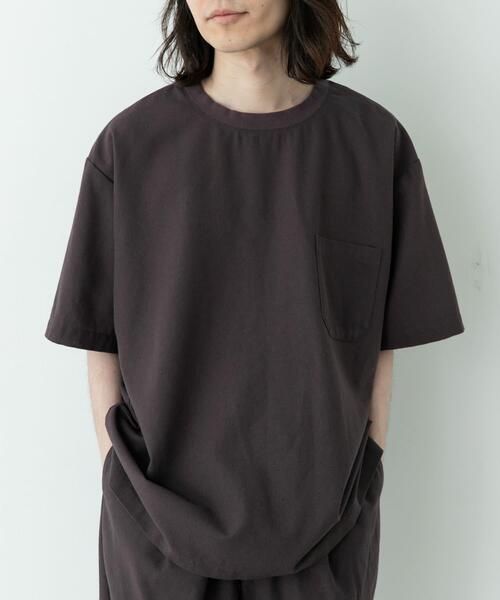 URBAN RESEARCH Sonny Label（アーバンリサーチサニーレーベル）の「接触冷感リネン混ショートスリーブTシャツ（Tシャツ/カットソー・メンズ・チャコールグレー/ストライプ/ブラック・X-LARGE/LARGE/MEDIUM）」の12枚目の写真