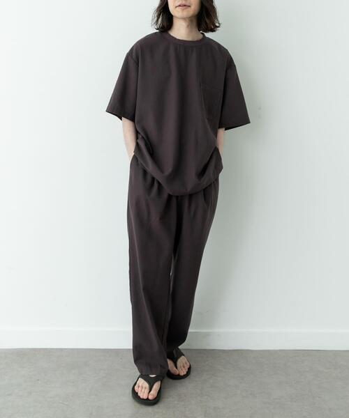 URBAN RESEARCH Sonny Label（アーバンリサーチサニーレーベル）の「接触冷感リネン混ショートスリーブTシャツ（Tシャツ/カットソー・メンズ・チャコールグレー/ストライプ/ブラック・X-LARGE/LARGE/MEDIUM）」の15枚目の写真
