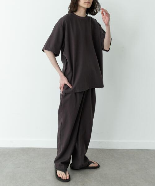 URBAN RESEARCH Sonny Label（アーバンリサーチサニーレーベル）の「接触冷感リネン混ショートスリーブTシャツ（Tシャツ/カットソー・メンズ・チャコールグレー/ストライプ/ブラック・X-LARGE/LARGE/MEDIUM）」の17枚目の写真