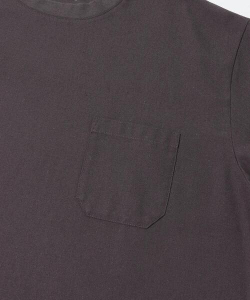 URBAN RESEARCH Sonny Label（アーバンリサーチサニーレーベル）の「接触冷感リネン混ショートスリーブTシャツ（Tシャツ/カットソー・メンズ・チャコールグレー/ストライプ/ブラック・X-LARGE/LARGE/MEDIUM）」の19枚目の写真