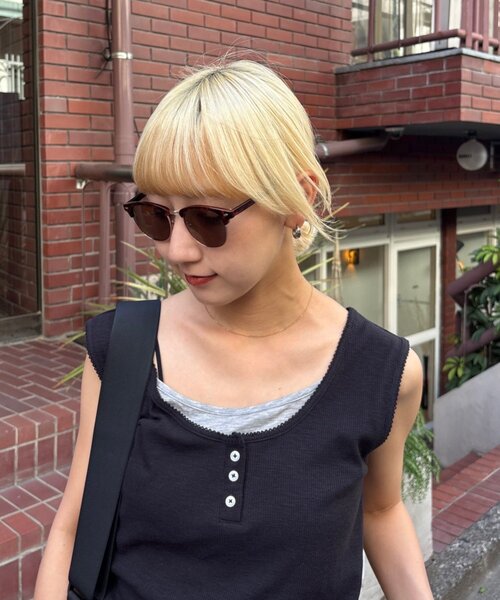CIAOPANIC TYPY（チャオパニックティピー）の「【ユニセックス】UVカット対応サングラス/サーモント（サングラス・レディース・ブラック/ブラウン・ONE SIZE）」の12枚目の写真