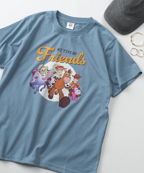 Disney(ディズニー)の「【71】【Disney/ディズニー】トイ・ストーリー プリント クルーネックTシャツ/レディース(S)(Tシャツ/カットソー・レディース・ブラック/ブルー/ライトブラウン/クリーム・M/L)」の4枚目の写真